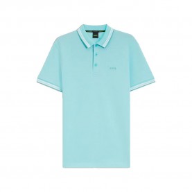 BOSS Paddy 10241663 short sleeve polo - Blue (Open Blue) дамски,блузи,с,яка,мъжки,блузи,с,яка,boss,paddy,10241663,short,sleeve,polo,blue,(open,blue)