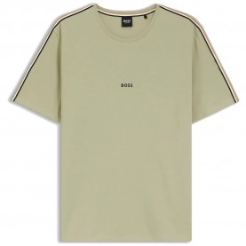 Тениска BOSS Unique 10259900 02 short sleeve pyjama T-shirt - Green (Light Pastel Green) тениска,мъжки,пижами,boss,unique,10259900,02,short,sleeve,pyjama,t,shirt,green,(light,pastel,green)