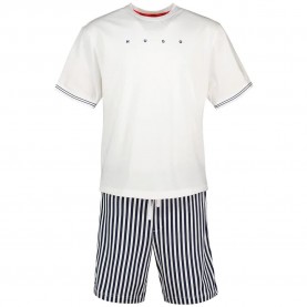 Пижама HUGO Coasta 10278457 short sleeve pyjama - White (White) пижама,мъжки,пижами,hugo,coasta,10278457,short,sleeve,pyjama,white,(white)