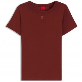 тениска,мъжки,тениски,дамски,тениски,hugo,deloris,10258222,short,sleeve,t,shirt,red,(brown,overflow)