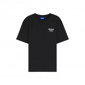 Тениска HUGO Nesptee 10283344 short sleeve T-shirt - Black (Black) тениска,мъжки,тениски,дамски,тениски,hugo,nesptee,10283344,short,sleeve,t,shirt,black,(black)