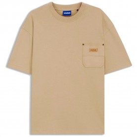 Тениска HUGO Nevado 10280098 short sleeve T-shirt - Beige (Medium Beige) тениска,мъжки,тениски,дамски,тениски,hugo,nevado,10280098,short,sleeve,t,shirt,beige,(medium,beige)