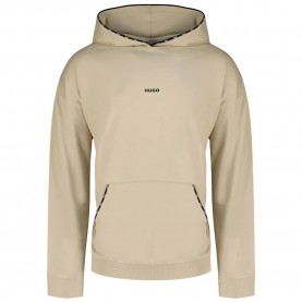 Суичър HUGO Noah 10280921 RED hoodie - Beige (Beige Overflow) суичър,мъжки,пуловери,hugo,noah,10280921,red,hoodie,beige,(beige,overflow)
