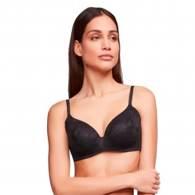 дамско,бельо,дамски,бикини,и,танкини,gisela,back,reducing,silicone,wire,bra,black,(black)