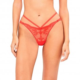 Gisela Brazilian Lace Floral panties - Red (Red) дамско,бельо,дамски,бикини,и,танкини,gisela,brazilian,lace,floral,panties,red,(red)