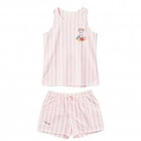 Пижама Gisela Frida Collection sleeveless pyjama - Pink (Stripes) пижама,дамски,пижами,gisela,frida,collection,sleeveless,pyjama,pink,(stripes)