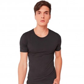 Gisela Thermal short sleeve base layer - Black (Black) мъжко,бельо,gisela,thermal,short,sleeve,base,layer,black,(black)