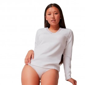 Gisela Thermal V long sleeve base layer - White (White) дамско,бельо,дамски,бикини,и,танкини,gisela,thermal,v,long,sleeve,base,layer,white,(white)