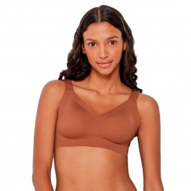 Gisela Wireless Full Cup Removable Foam bra - Brown (Toffee) дамско,бельо,дамски,бикини,и,танкини,gisela,wireless,full,cup,removable,foam,bra,brown,(toffee)