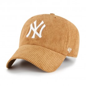 Шапка 47 MLB New York Yankees Thick Cord cap - Brown (Light Beige) шапка,всички,шапки,47,mlb,new,york,yankees,thick,cord,cap,brown,(light,beige)