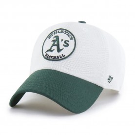 Шапка 47 MLB Oakland Athletics Pique Patch cap - White (Med Beige) шапка,всички,шапки,47,mlb,oakland,athletics,pique,patch,cap,white,(med,beige)