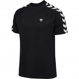 Тениска Hummel Archive Loose short sleeve T-shirt - Black (Black) тениска,мъжки,тениски,дамски,тениски,hummel,archive,loose,short,sleeve,t,shirt,black,(black)