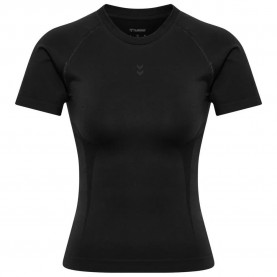 Тениска Hummel Flow short sleeve T-shirt - Black (Black) тениска,мъжки,тениски,дамски,тениски,hummel,flow,short,sleeve,t,shirt,black,(black)