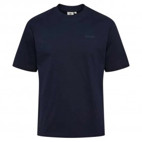 Тениска Hummel Keeper Logo short sleeve T-shirt - Blue (Night Sky) тениска,мъжки,тениски,дамски,тениски,hummel,keeper,logo,short,sleeve,t,shirt,blue,(night,sky)