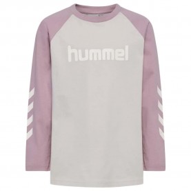 Тениска Hummel Logo long sleeve T-shirt - Grey (Chive) тениска,мъжки,тениски,дамски,тениски,hummel,logo,long,sleeve,t,shirt,grey,(chive)
