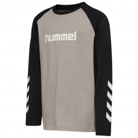 тениска,мъжки,тениски,дамски,тениски,hummel,logo,long,sleeve,t,shirt,grey,(anthracite)