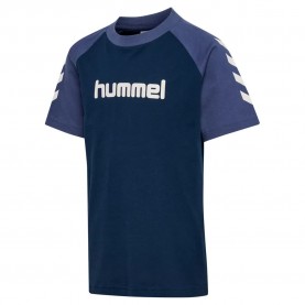 тениска,мъжки,тениски,дамски,тениски,hummel,logo,short,sleeve,t,shirt,blue,(grape,leaf,dark,grey)