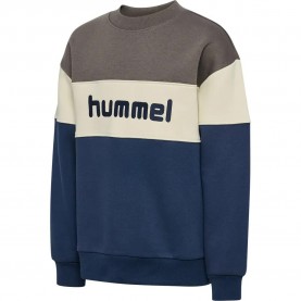 Блуза Hummel Loose Block Crewneck sweatshirt - Blue (Silver Grey) блуза,детски,блузи,hummel,loose,block,crewneck,sweatshirt,blue,(silver,grey)