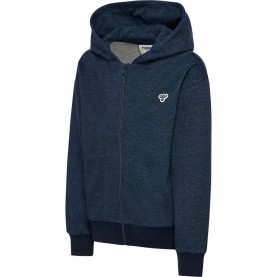 Блуза Hummel Loose DNM Bee full zip sweatshirt - Blue (Dress Blue) блуза,детски,блузи,hummel,loose,dnm,bee,full,zip,sweatshirt,blue,(dress,blue)