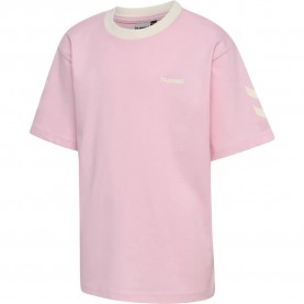 Тениска Hummel Loose Chevron short sleeve T-shirt - Pink (Cabbage Patch) тениска,мъжки,тениски,дамски,тениски,hummel,loose,chevron,short,sleeve,t,shirt,pink,(cabbage,patch)