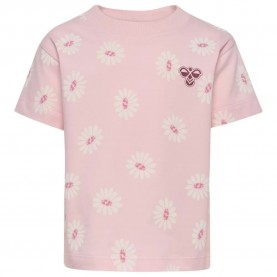 тениска,мъжки,тениски,дамски,тениски,hummel,mini,loose,flower,short,sleeve,t,shirt,pink,(pale,lilac)