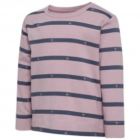 Тениска Hummel Mini Regular Stripy Bee long sleeve T-shirt - Pink (Chive) тениска,мъжки,тениски,дамски,тениски,hummel,mini,regular,stripy,bee,long,sleeve,t,shirt,pink,(chive)