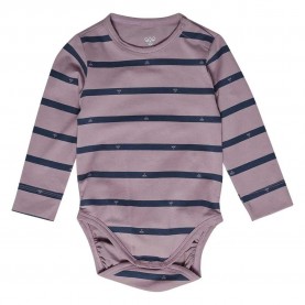 Hummel Mini Stripy Bee Long Sleeve Body - Purple (Chive) детски,облекла,за,момчета,детски,облекла,за,момичета,hummel,mini,stripy,bee,long,sleeve,body,purple,(chive)