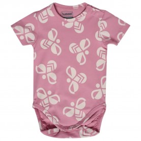 Hummel Mini Bold Bee AOP short sleeve body - Pink (Polignac) детски,облекла,за,момчета,детски,облекла,за,момичета,hummel,mini,bold,bee,aop,short,sleeve,body,pink,(polignac)