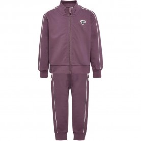 Анцуг Hummel Mini CO Regular tracksuit - Purple (Black Plum) анцуг,детски,анцузи,hummel,mini,co,regular,tracksuit,purple,(black,plum)