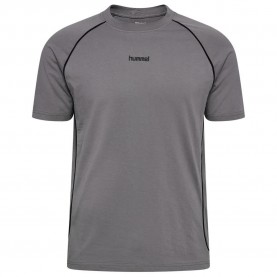 Тениска Hummel Pitch Rest Day short sleeve T-shirt - Grey (Charcoal Grey) тениска,мъжки,тениски,дамски,тениски,hummel,pitch,rest,day,short,sleeve,t,shirt,grey,(charcoal,grey)