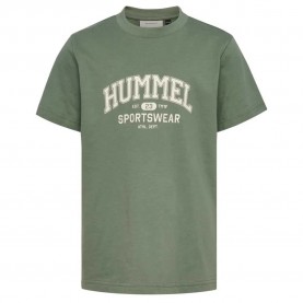 Тениска Hummel Regular Graphic short sleeve T-shirt - Green (Laurel Wreath) тениска,мъжки,тениски,дамски,тениски,hummel,regular,graphic,short,sleeve,t,shirt,green,(laurel,wreath)