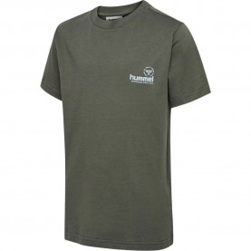 Тениска Hummel Regular Graphic short sleeve T-shirt - Green (Castor Gray) тениска,мъжки,тениски,дамски,тениски,hummel,regular,graphic,short,sleeve,t,shirt,green,(castor,gray)