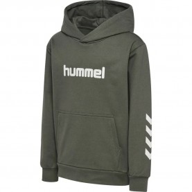 Суичър Hummel Regular Logo hoodie - Green (Castor Gray) суичър,детски,блузи,hummel,regular,logo,hoodie,green,(castor,gray)