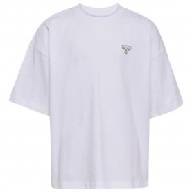 Тениска Hummel Silly Boxy Solid short sleeve T-shirt - White (Bright White) тениска,мъжки,тениски,дамски,тениски,hummel,silly,boxy,solid,short,sleeve,t,shirt,white,(bright,white)