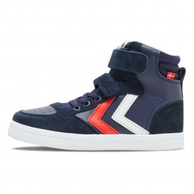 Маратонки Hummel Slimmer Stadil Leather High trainers - Blue (Chili Pepper) маратонки,мъжки,маратонки,дамски,маратонки,hummel,slimmer,stadil,leather,high,trainers,blue,(chili,pepper)