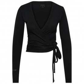 Тениска Hummel Soft Wrap long sleeve T-shirt - Black (Black) тениска,мъжки,тениски,дамски,тениски,hummel,soft,wrap,long,sleeve,t,shirt,black,(black)