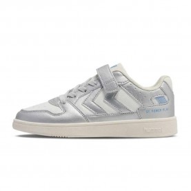 Маратонки Hummel ST Power Play trainers - Silver (White / Silver) маратонки,мъжки,маратонки,дамски,маратонки,hummel,st,power,play,trainers,silver,(white,silver)