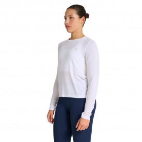Тениска Hummel Yoga Soft Loose long sleeve T-shirt - White (White) тениска,мъжки,тениски,дамски,тениски,hummel,yoga,soft,loose,long,sleeve,t,shirt,white,(white)