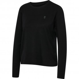 Тениска Hummel Yoga Soft Loose long sleeve T-shirt - Black (Black) тениска,мъжки,тениски,дамски,тениски,hummel,yoga,soft,loose,long,sleeve,t,shirt,black,(black)