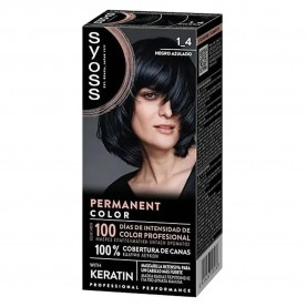 Syoss 1.4 Blue Black Permanent Dye - Clear хигиена,коса,syoss,1.4,blue,black,permanent,dye,clear