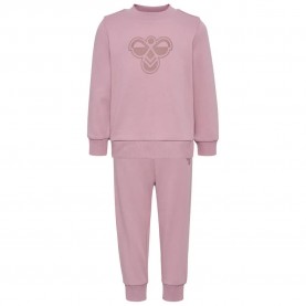 Анцуг Hummel Mini Bee tracksuit - Pink (Mauve Shadow) анцуг,детски,анцузи,hummel,mini,bee,tracksuit,pink,(mauve,shadow)