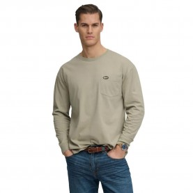 Риза с дълъг ръкав Superdry Pocket long sleeve shirt - Green (Seagrass Green) риза,с,дълъг,ръкав,дамски,ризи,мъжки,ризи,superdry,pocket,long,sleeve,shirt,green,(seagrass,green)