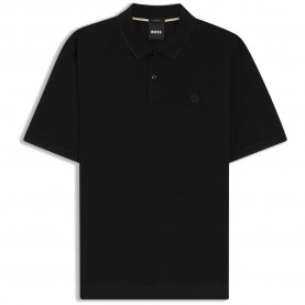 BOSS Parris 98 10277893 short sleeve polo - Black (Black) дамски,блузи,с,яка,мъжки,блузи,с,яка,boss,parris,98,10277893,short,sleeve,polo,black,(black)