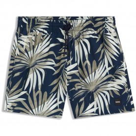 Бански гащета BOSS Piranha 10257165 swimming shorts - Blue (Dark Beige) бански,гащета,мъжки,бански,костюми,boss,piranha,10257165,swimming,shorts,blue,(dark,beige)