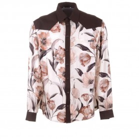 Риза с дълъг ръкав Dolce & gabbana 747040 Flowers Combined long sleeve shirt - White (Ecru) риза,с,дълъг,ръкав,дамски,ризи,мъжки,ризи,dolce,&,gabbana,747040,flowers,combined,long,sleeve,shirt,white,(ecru)