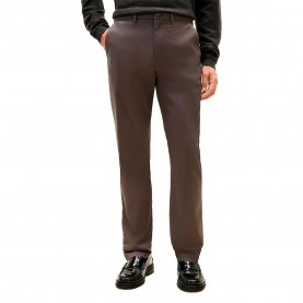 Панталони тип чино Tommy hilfiger Denton 1985 Pima chino pants - Brown (Dark Ash) панталони,тип,чино,мъжки,панталони,дамски,панталони,tommy,hilfiger,denton,1985,pima,chino,pants,brown,(dark,ash)