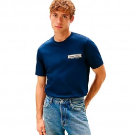 тениска,мъжки,тениски,дамски,тениски,tommy,hilfiger,diner,motif,interlock,short,sleeve,t,shirt,blue,(dark,night,navy)