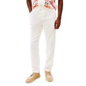 Панталони Tommy hilfiger Harlem Sorona Linen pants - White (Ivory Silk) панталони,мъжки,панталони,дамски,панталони,tommy,hilfiger,harlem,sorona,linen,pants,white,(ivory,silk)