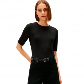 тениска,мъжки,тениски,дамски,тениски,tommy,hilfiger,ww0ww47308,3,4,sleeve,t,shirt,black,(black)