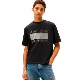 Тениска Tommy jeans 90S Distressed Flag short sleeve T-shirt - Black (Black) тениска,мъжки,тениски,дамски,тениски,tommy,jeans,90s,distressed,flag,short,sleeve,t,shirt,black,(black)